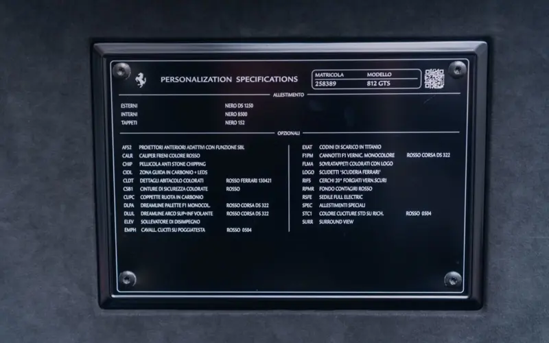 Ferrari 812 GTS * NOVITEC * LIFT * AFS2 * CARBON * SURROUND * DREAM - 127008